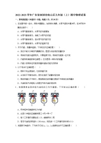 广东省深圳市南山区2022-2023学年九年级上学期期中物理试卷(含答案)