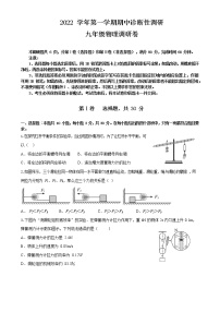 广东省广州市番禺区香江育才实验学校2022-2023学年上学期九年级期中诊断性调研物理卷