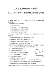 四川省仁寿县富加镇五福九年制学校2022-2023学年九年级物理上学期半期试题(含答案)