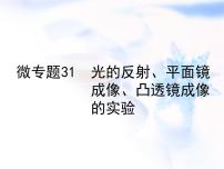 中考物理复习微专题31光的反射平面镜成像凸透镜成像的实验精讲课件