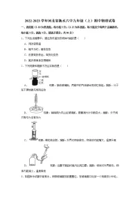 河北省衡水市第六中学2022-2023学年九年级上学期期中考试物理试卷(含答案)