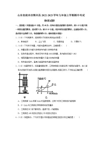 山东省滨州市博兴县2022-2023学年九年级上学期期中考试物理试题(含答案)