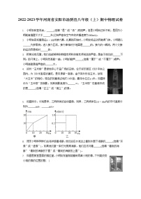 2022-2023学年河南省安阳市汤阴县八年级（上）期中物理试卷(含答案解析)