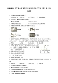 2022-2023学年湖北省襄阳市谷城县石花镇八年级（上）期中物理试卷(含答案解析)