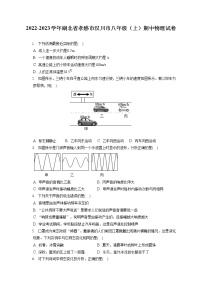 2022-2023学年湖北省孝感市汉川市八年级（上）期中物理试卷(含答案解析)