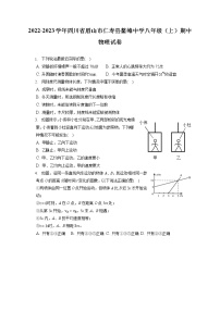 2022-2023学年四川省眉山市仁寿县鳌峰中学八年级（上）期中物理试卷(含答案解析)