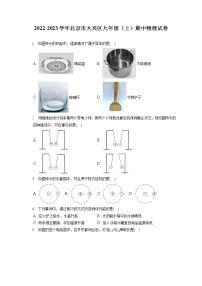 2022-2023学年北京市大兴区九年级(上)期中物理试卷(含答案解析)