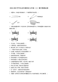 2022-2023学年北京市通州区九年级（上）期中物理试卷（含答案解析）