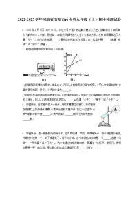 2022-2023学年河南省南阳市内乡县九年级（上）期中物理试卷（含答案解析）