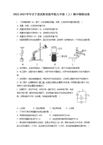 2022-2023学年辽宁省沈阳实验学校九年级（上）期中物理试卷（含答案解析）