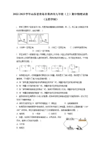 2022-2023学年山东省青岛市莱西市九年级(上)期中物理试卷(五四学制)(含答案解析)