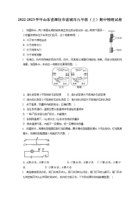 2022-2023学年山东省潍坊市诸城市九年级（上）期中物理试卷（含答案解析）