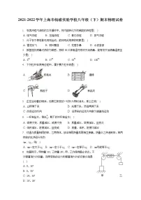 2021-2022学年上海市杨浦实验学校八年级(下)期末物理试卷(含答案解析)