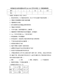 四川省内江市资中县银山中学2022-2023学年九年级上学期期中物理试卷（含答案）