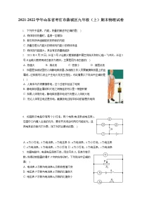 2021-2022学年山东省枣庄市薛城区九年级（上）期末物理试卷（含详细答案解析）