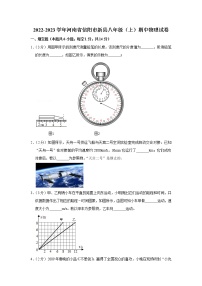 河南省信阳市新县2022-2023学年八年级上学期期中物理试题(含答案)