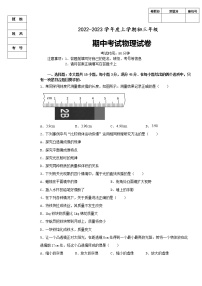 黑龙江省大庆市肇州县肇州中学2022-2023学年八年级上学期期中考试物理试题(含答案)