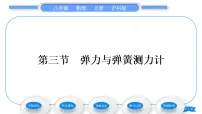 沪科版八年级全册第六章 熟悉而陌生的力第三节 弹力与弹簧测力计习题课件ppt