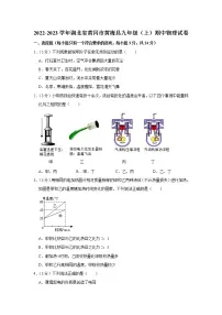 湖北省黄冈市黄梅县2022-2023学年九年级上学期期中考试物理试题 (含答案)