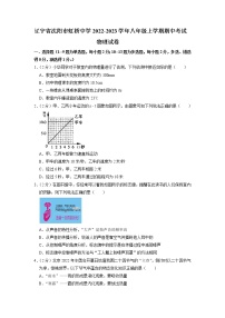 辽宁省沈阳市虹桥中学2022-2023学年八年级上学期期中考试物理试卷（含答案）