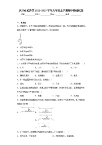 天津市武清区2022-2023学年九年级上学期期中物理试题(含答案)