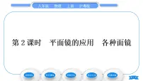 粤沪版八年级上册3 探究平面镜成像特点习题ppt课件
