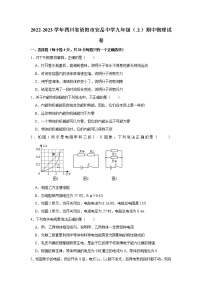 年四川省资阳市安岳中学2022-2023学九年级上学期期中物理试卷(含答案)