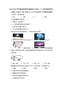 陕西省渭南市蒲城县2022-2023学年上学期八年级期中物理试题(含答案)