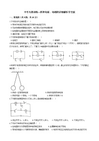 中考专题训练---两种电荷、电路附详细解析学生版