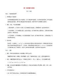 中考物理一轮复习讲义第7章质量与密度考点知识梳理例题满分必练