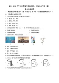 山东省济南市历下区、长清区2021-2022学年八年级下学期期末物理试题