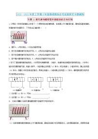 【期末专题复习】2022-2023学年 物理九年级上学期-专题演练11：探究通电螺线管外部磁场的方向实验