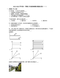 2022-2023学年第一学期八年级物理期末模拟试卷（一）