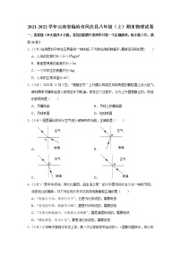 云南省临沧市凤庆县2021-2022学年八年级上学期期末物理试题