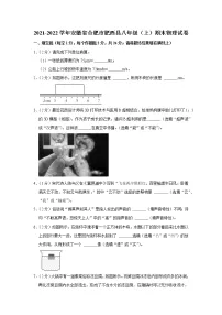 安徽省合肥市肥西县2021-2022学年八年级上学期期末物理试题