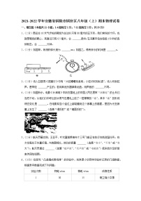 安徽省铜陵市铜官区2021-2022学年八年级上学期期末物理试题