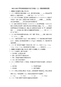 河南省新乡市2022-2023学年八年级上学期期末物理试卷