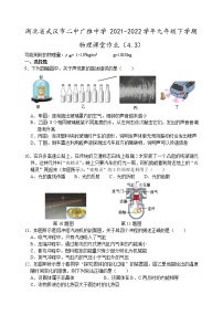 湖北省武汉市二中广雅中学2021—2022学年九年级下学期物理课堂作业4.3