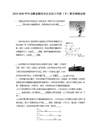 安徽省滁州市定远县2019-2020学年八年级下学期期末物理试题