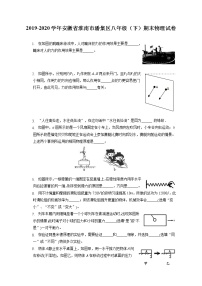 安徽省淮南市潘集区2019-2020学年八年级下学期期末物理试题