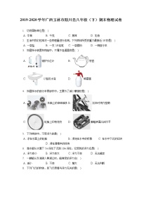 广西玉林市陆川县2019-2020学年八年级下学期期末物理试题
