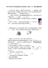 河南省商丘市民权县2019-2020学年八年级下学期期末物理试题