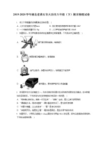 湖北省黄石市大冶市2019-2020学年八年级下学期期末物理试题