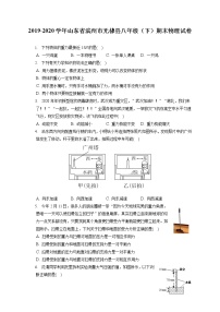 山东省滨州市无棣县2019-2020学年八年级下学期期末物理试题