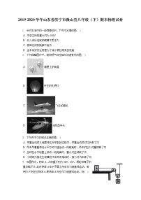 山东省济宁市微山县2019-2020学年八年级下学期期末物理试题