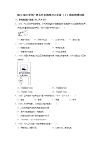 广西百色市靖西市2019-2020学年八年级上学期期末物理试题