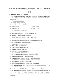 黑龙江省牡丹江市宁安市2021-2022学年八年级上学期期末物理试题