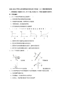 山东省青岛市市北区2020-2021学年八年级上学期期末物理试题