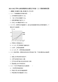 云南省昭通市永善县2021-2022学年八年级上学期期末物理试题