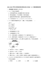 吉林省松原市乾安县2021-2022学年九年级上学期期末物理试题